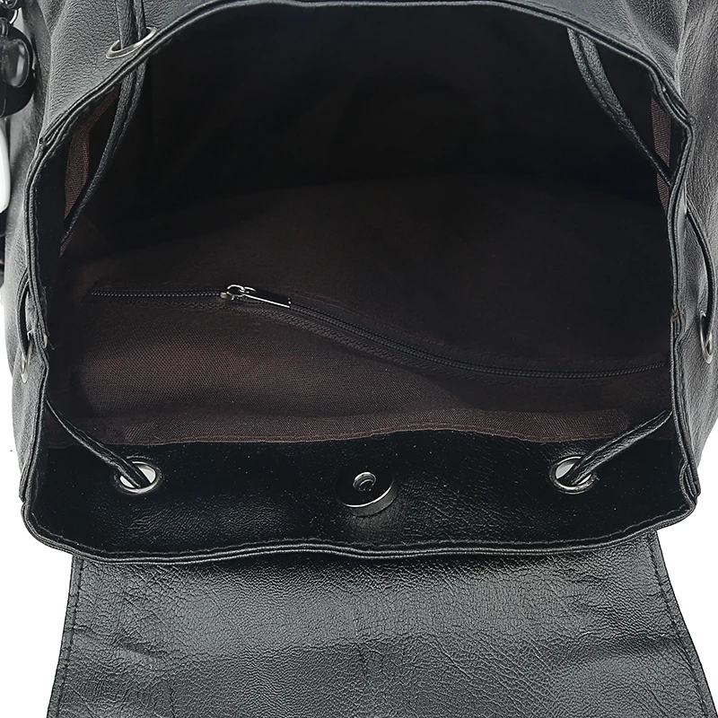 Custom Pu Leather Mini Backpack Straps Shoulders Bag Zipper Travel Mini Backpack For Women