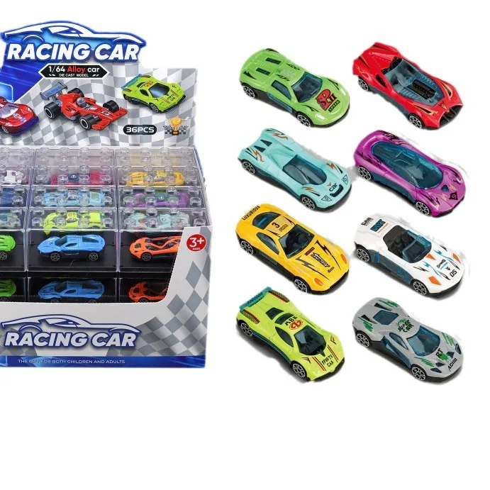 hot sales Children alloy sports car metal model simulation free wheel 1:64 sliding racing diecast car for boys