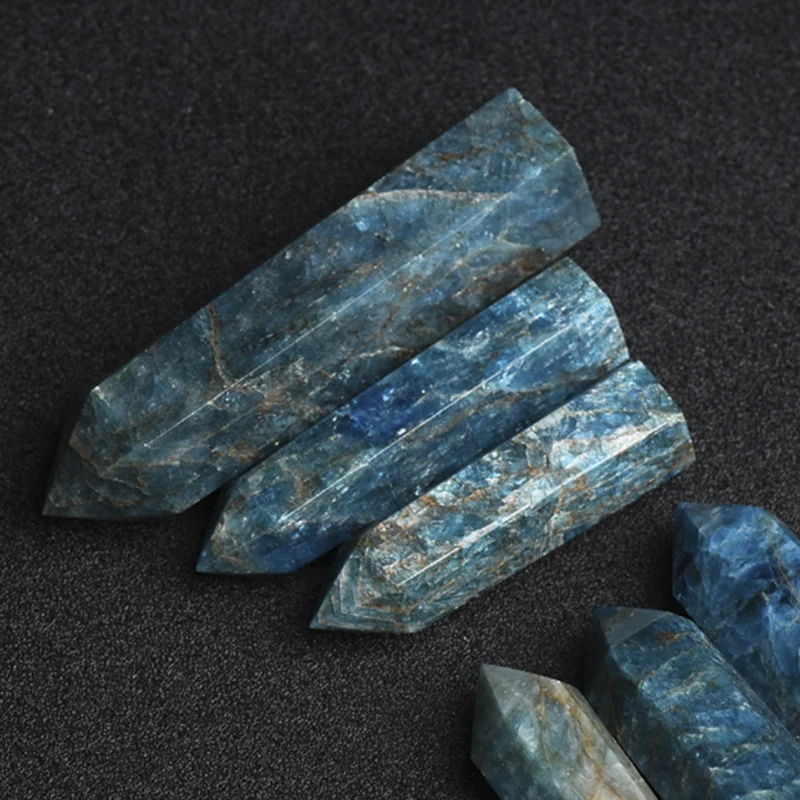 Wholesale and direct selling natural crystal blue apatite crystal tower crystal wand