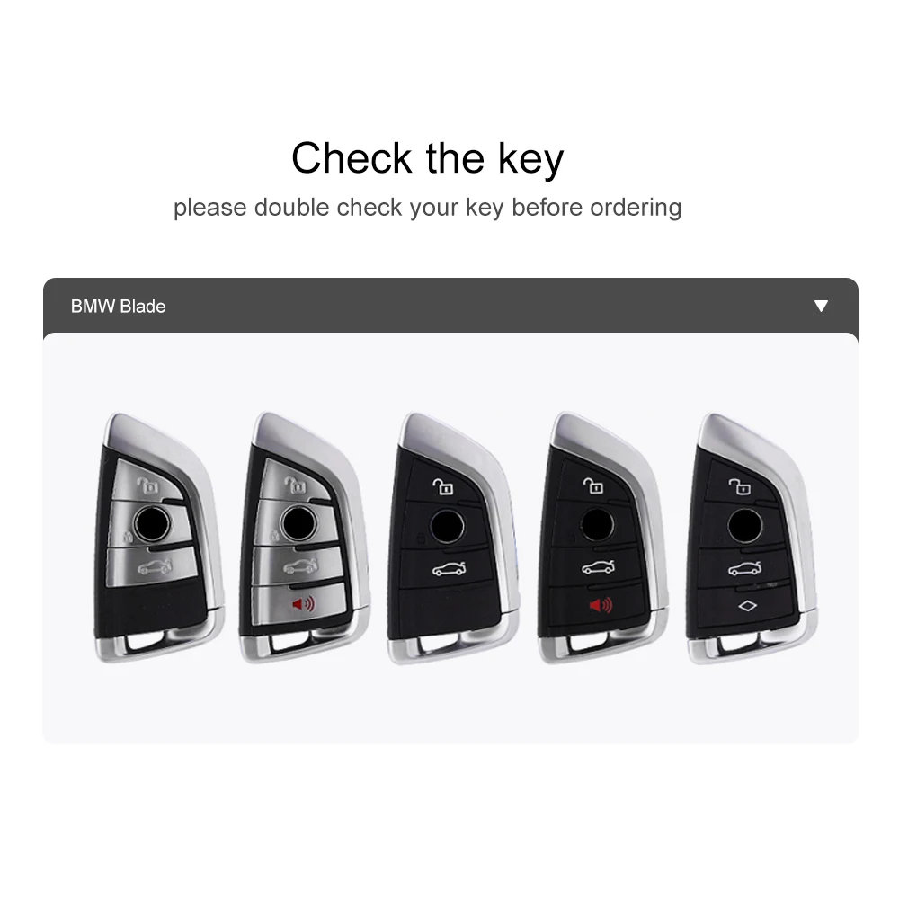 Car Key Case PC aluminium alloy protect Cover Carkey shell For BMW 5 7 Series X1 X2 X3 X4 X5
