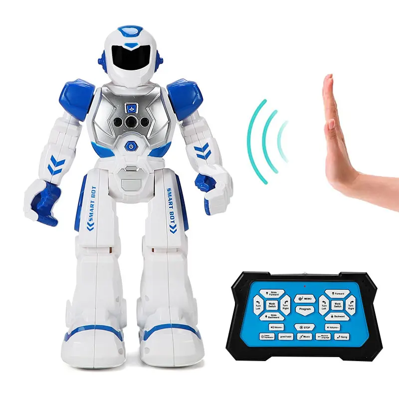 Battery Operated RC Robot Toy Intelligent Programmable Gesture Sensing Kids Remote Control Smart Robot Toys