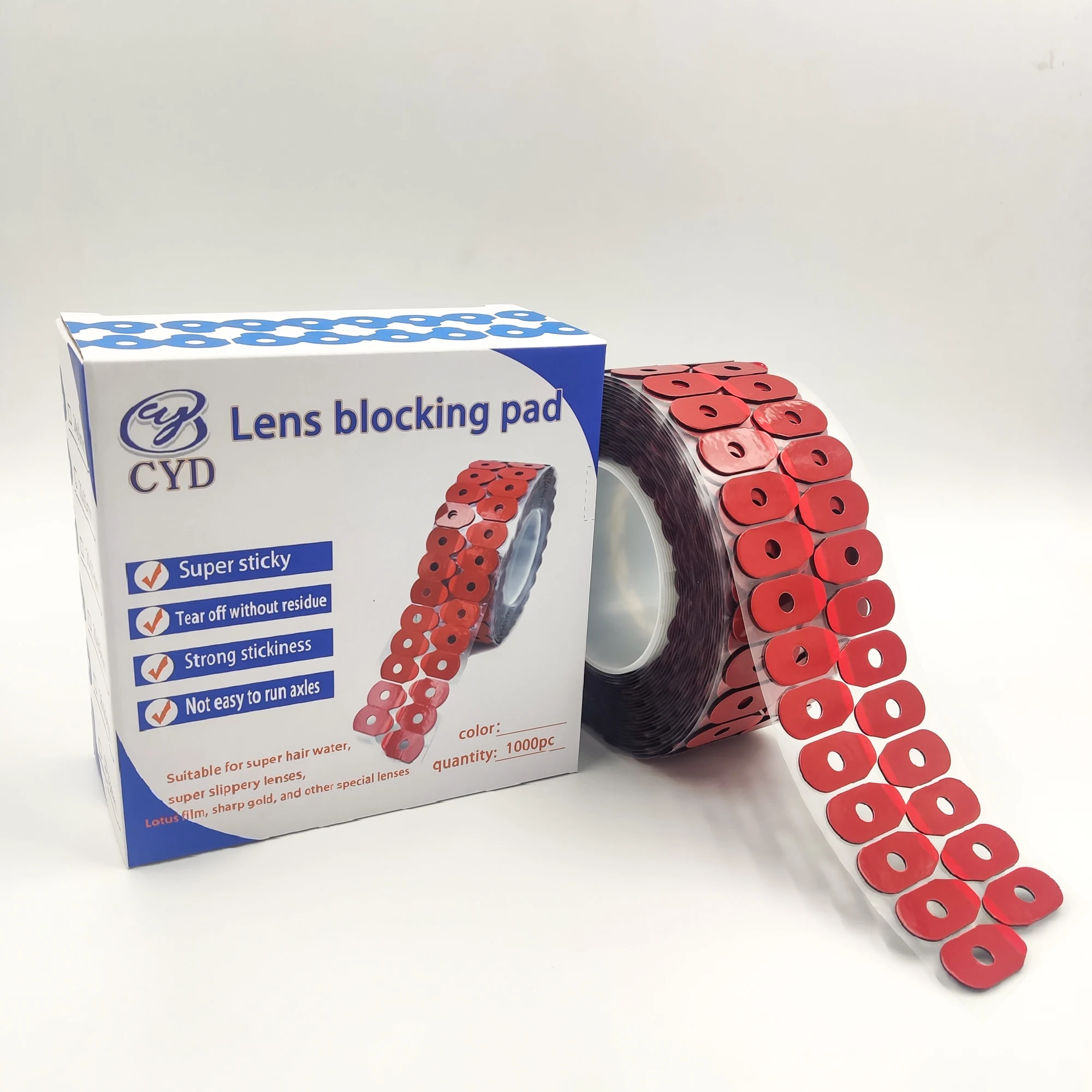 Оптическая накладка на линзы очков клейкая накладка на линзы шлифовальные границы скользящая наклейка Двусторонняя лента 1000