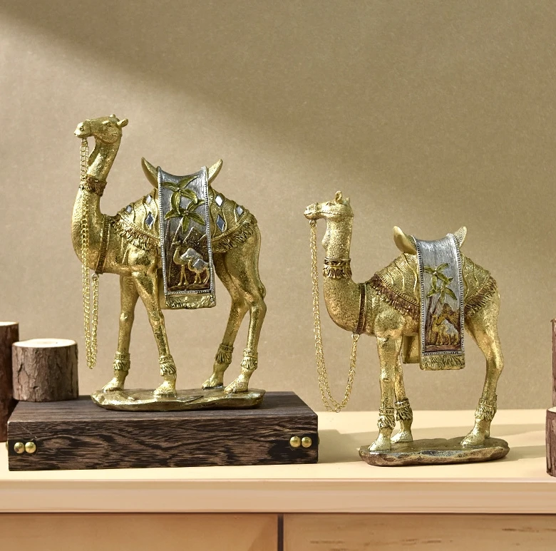 Polyresin   animal statue  Resin Camel Statues Home Decoration items