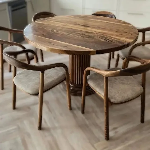 MORE DESIGN factory price Hotel furniture Horn Chair stackable kitchen home apartment Solid wooden restaurant dining chair