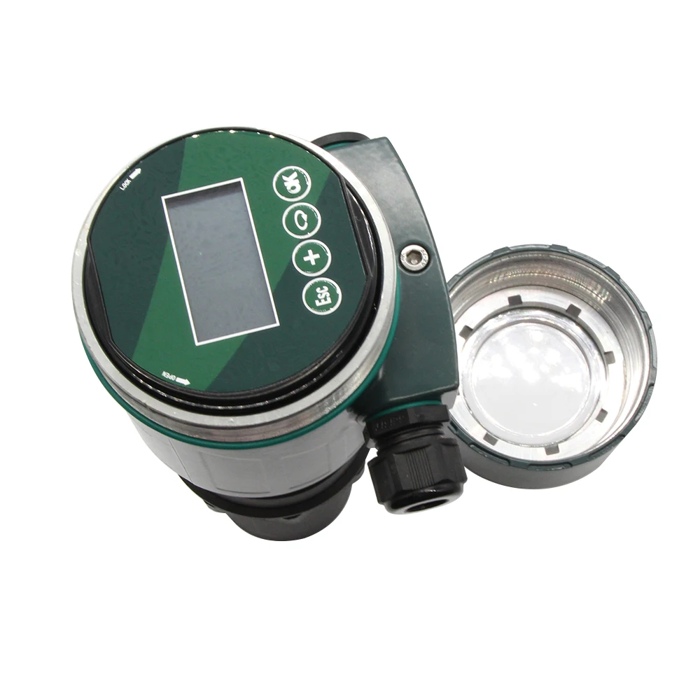 High accuracy 4-20mA HART LCD built-in buttons programmer false echo memory recalibrable ultrasonic liquid level sensor (28)