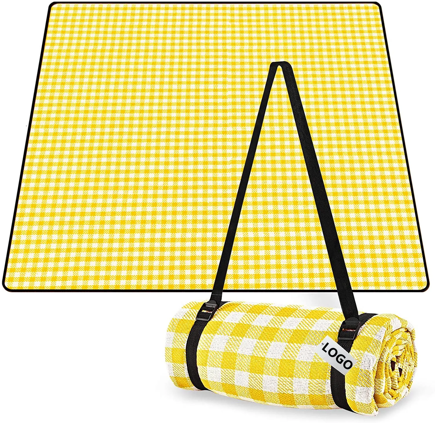 Cheap Hot Sale  Good Quality Polyester Fleece Sponge Waterproof Roll-up Outdoor Camping Mat Beach Picnic Barbecue Mattress