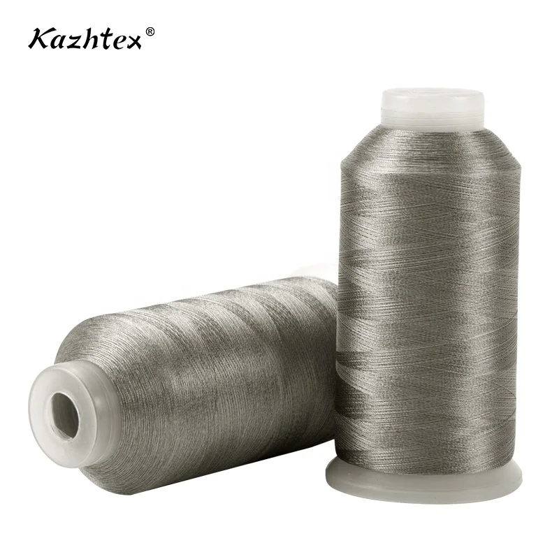
Anti-static embroidery bobbin silver coated conductive thread 