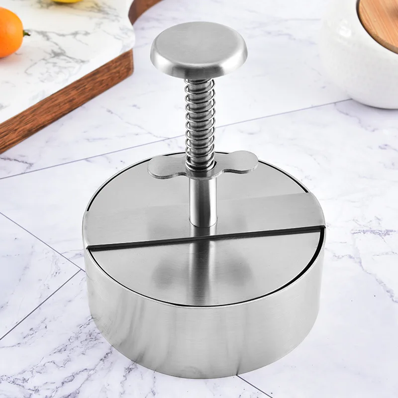 New Arrival Kitchen BBQ food 304 Stainless Steel Manual Non-Stick Hamburger Patty Maker smash Burger machine Meat Press
