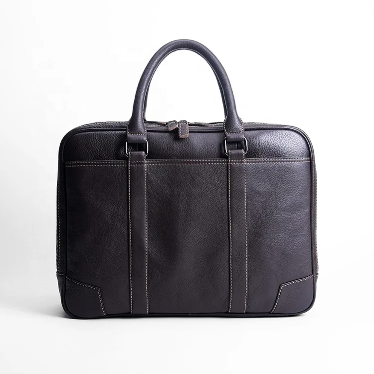 Wholesale Custom High Quality Genuine Leather Shoulder Business Bags