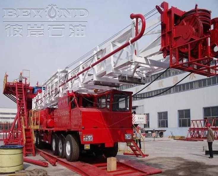 Oilfield Xj150 Xj250 Xj350 Xj450 Xj550 Xj650 Oil Well Truck mounted drilling rig &Workover Rig for oil drilling