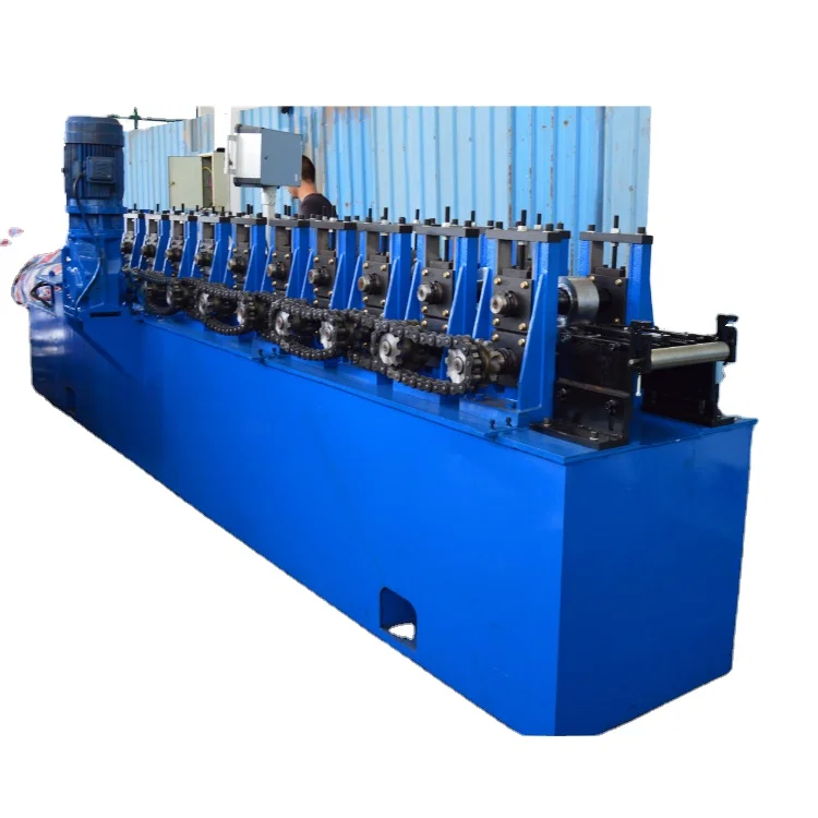 1.0-2.0mm Steel Light Duty Supermarket Shelving Angle Post Roll Forming Machine for Sale
