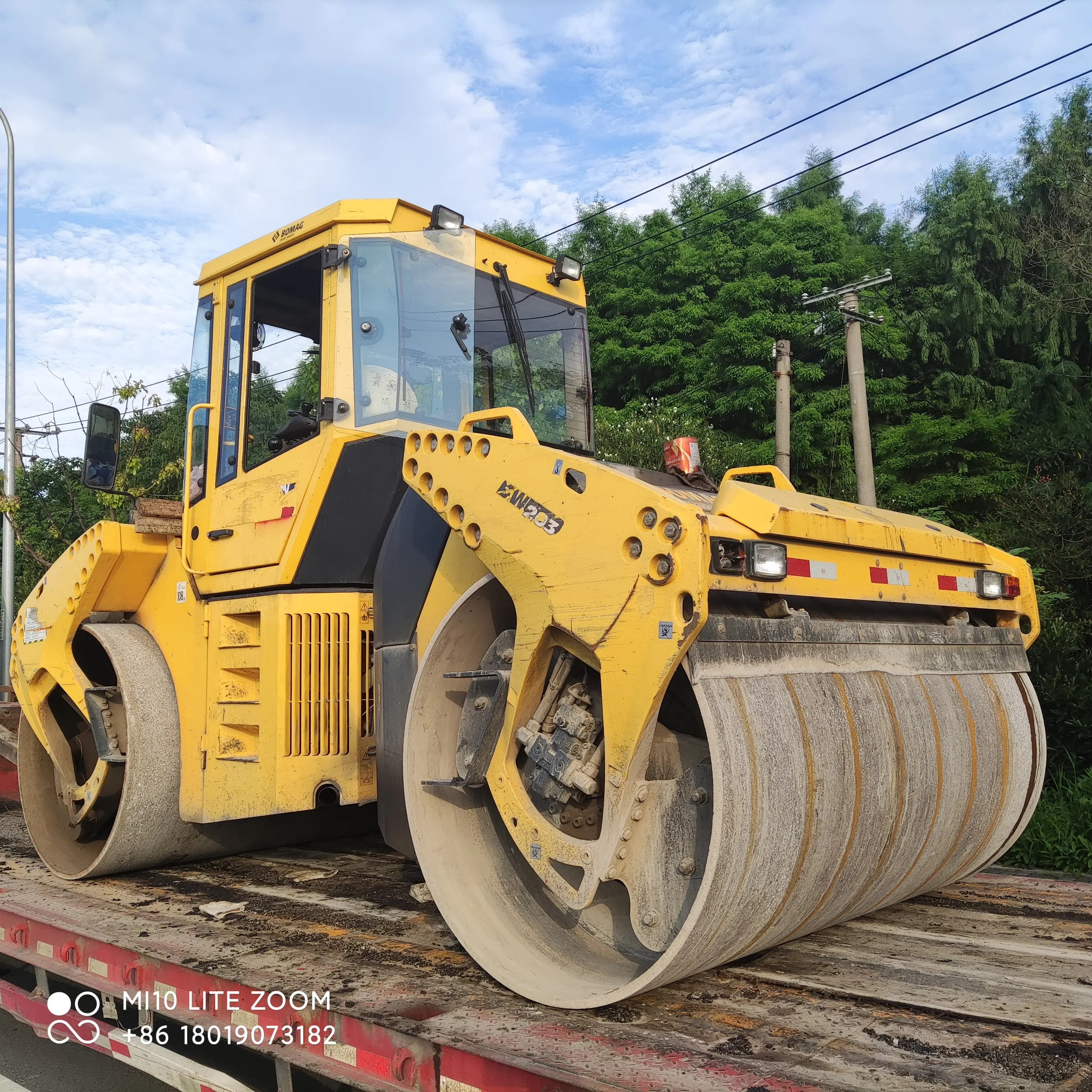Новое поступление хорошо работающий Дорожный Каток bomag 203 BW AD-4 с двойным барабаном оригинальный для
