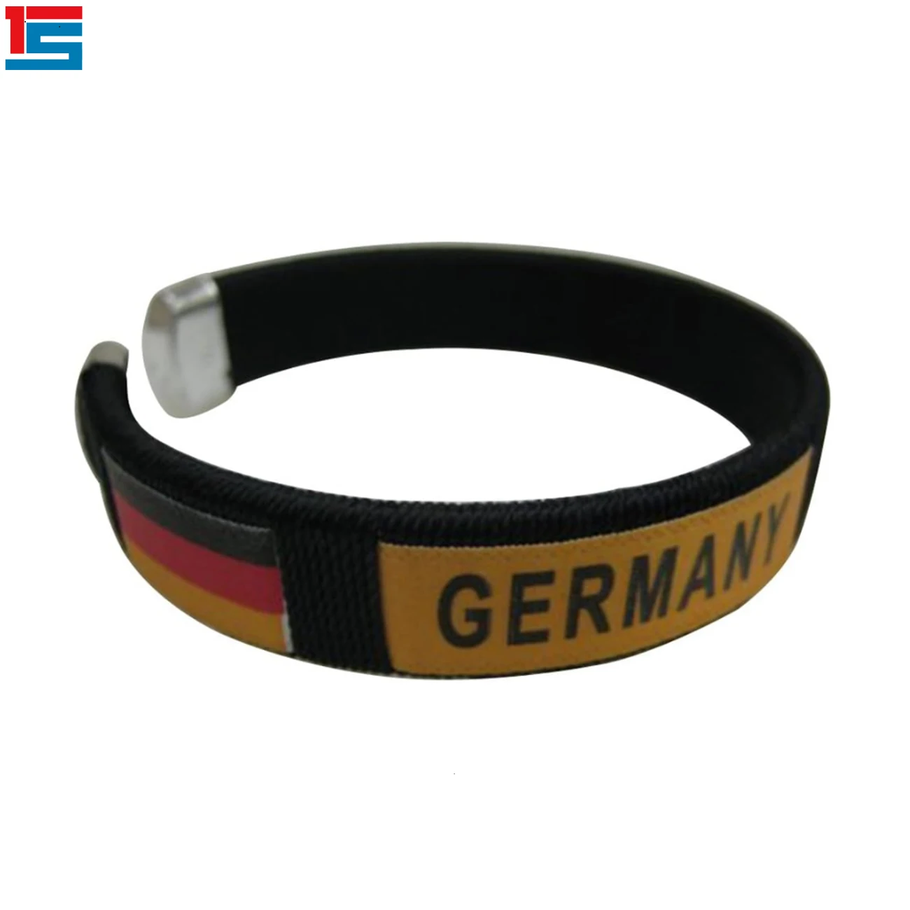 2024 Football Events England Blue Custom Rubber Bracelet High Quality Multicolor Plastic Acrylic Polyester for Football Fans