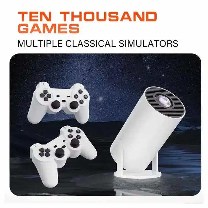 Игровой 3D проектор 2 в 1 F300 контроллер геймпад Android 11 5G WIfi домашний кинотеатр Открытый 4k Портативный мини-проектор M300 MAX