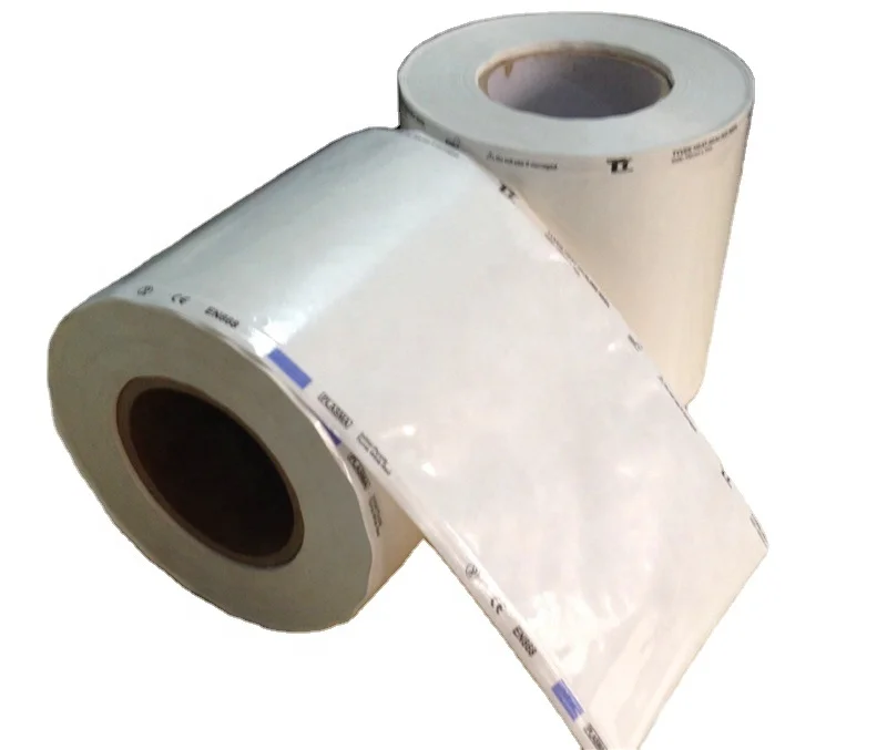 Plasma disinfection flat reel pouch tyvek bag