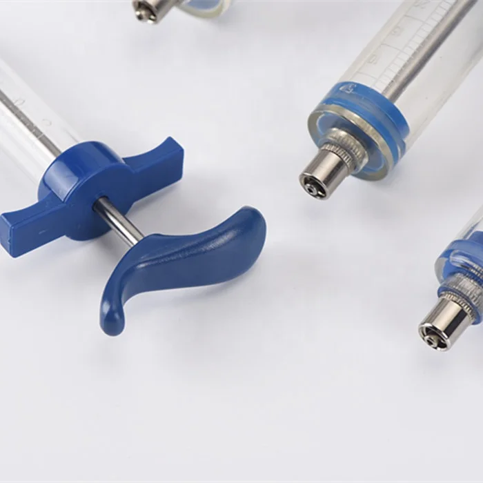High quality veterinary tpx plastic steel syringe with printing 5ml 10ml 20ml 30ml 50ml