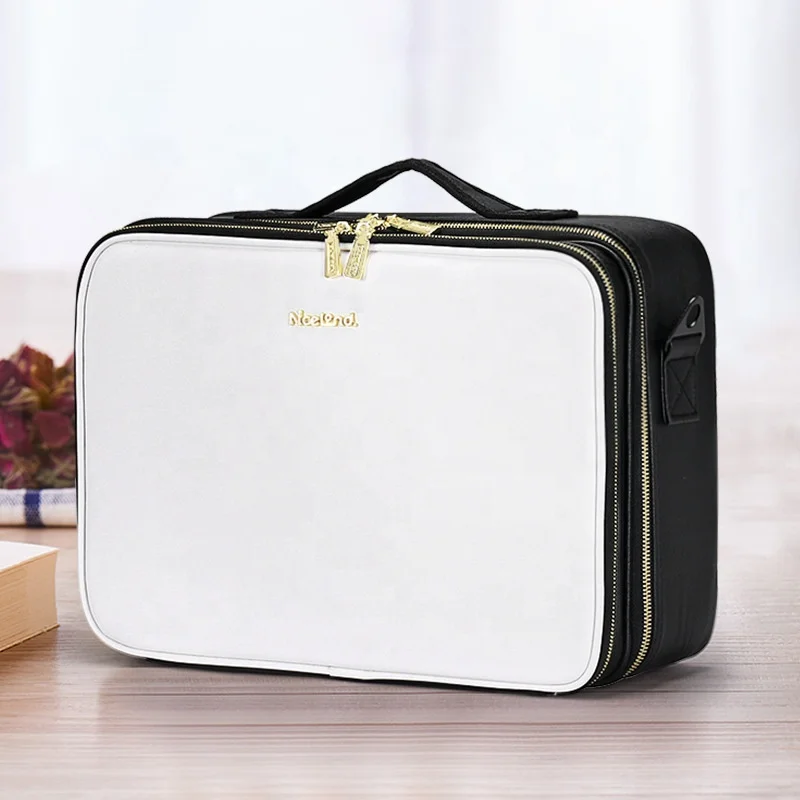Makeup Case High Capacity Cosmetic Suitcase Full Empty Travel Makeup Organizer  Make Up Storage Box Women