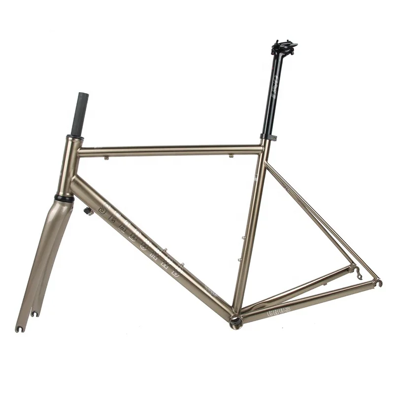 High Cost Performance 44cm / 47cm / 50cm / 53cm / 56cm 700C Road Bike Frame CR-MO  Steel for Sale 700*40C Gravel Frame
