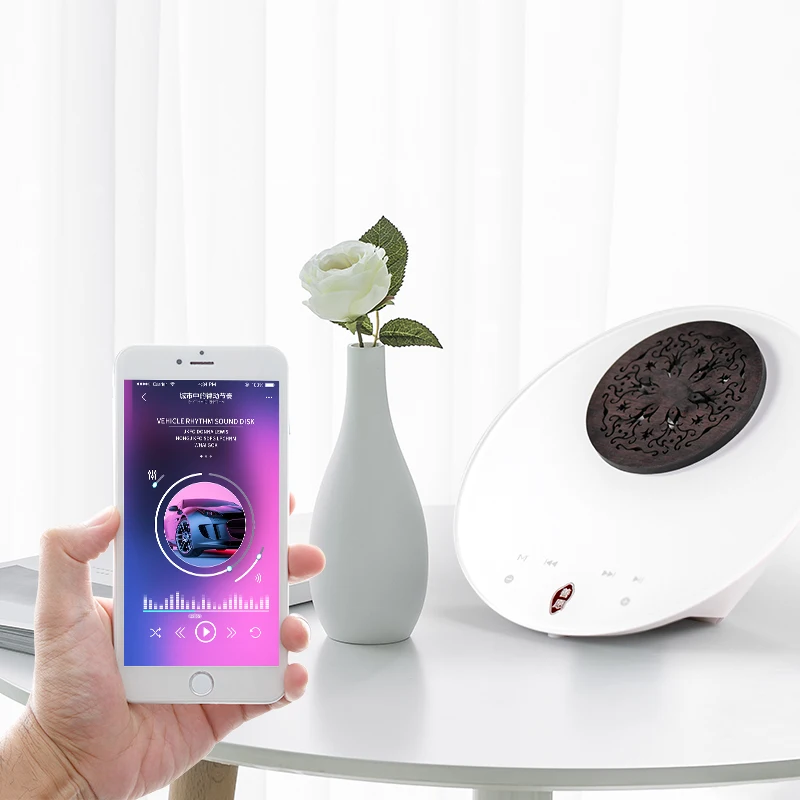SY919 Incense Holder Incense burner with audio player and 2200mAH rechageable battery wireless speakers