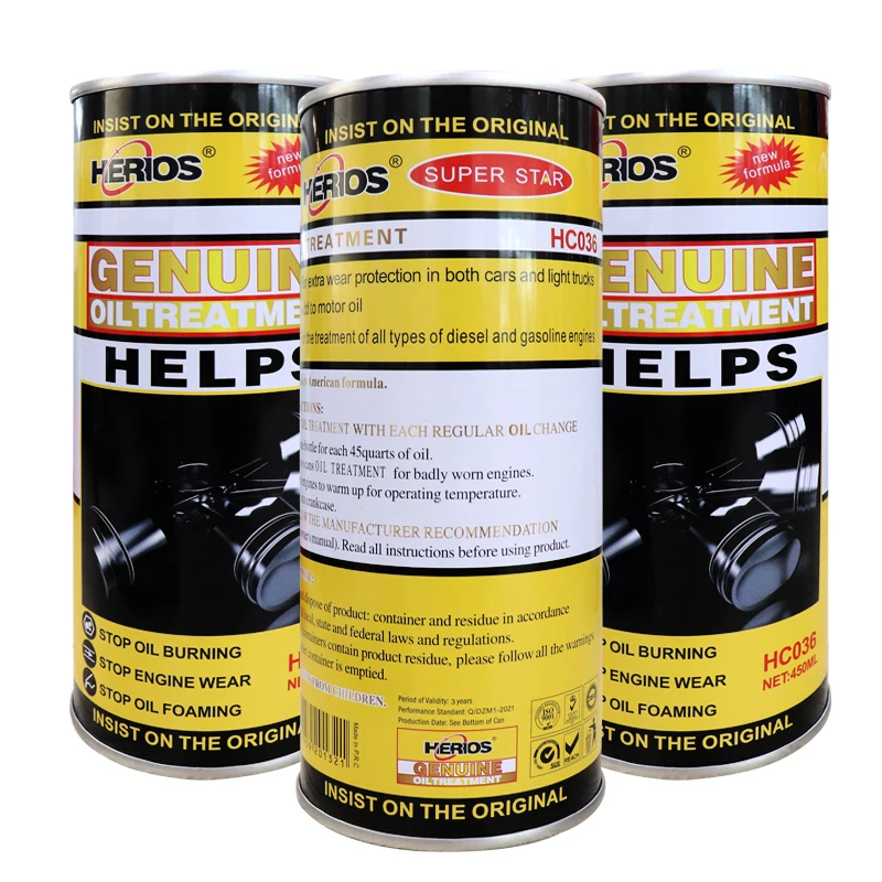 HERIOS 450ML Car Care Oil Fluid Engine Oil Treatment For Car Engine Additive Oil