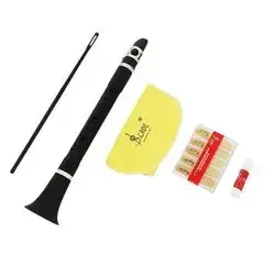 Factory Wholesale Musical Instrument High Quality Black Keyless Clarinet Set Beginner Clarinet Klarnet For Beginners
