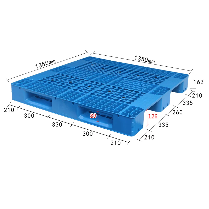 1200*800 industrial pallets heavy duty double side plastic pallet pallet racking shelving for industrial selective