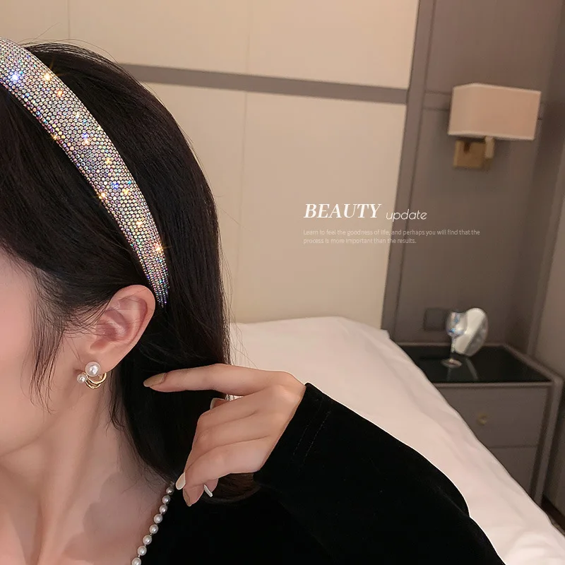 2022 holiday design women headband Jeweled Bling rhinestone party Hairband christmas Hair Accessories