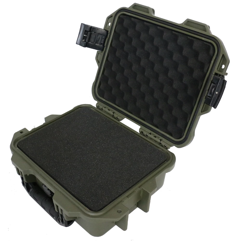 Plastic Hard Storage Case Waterproof Carrying Camera Case w/ Foam