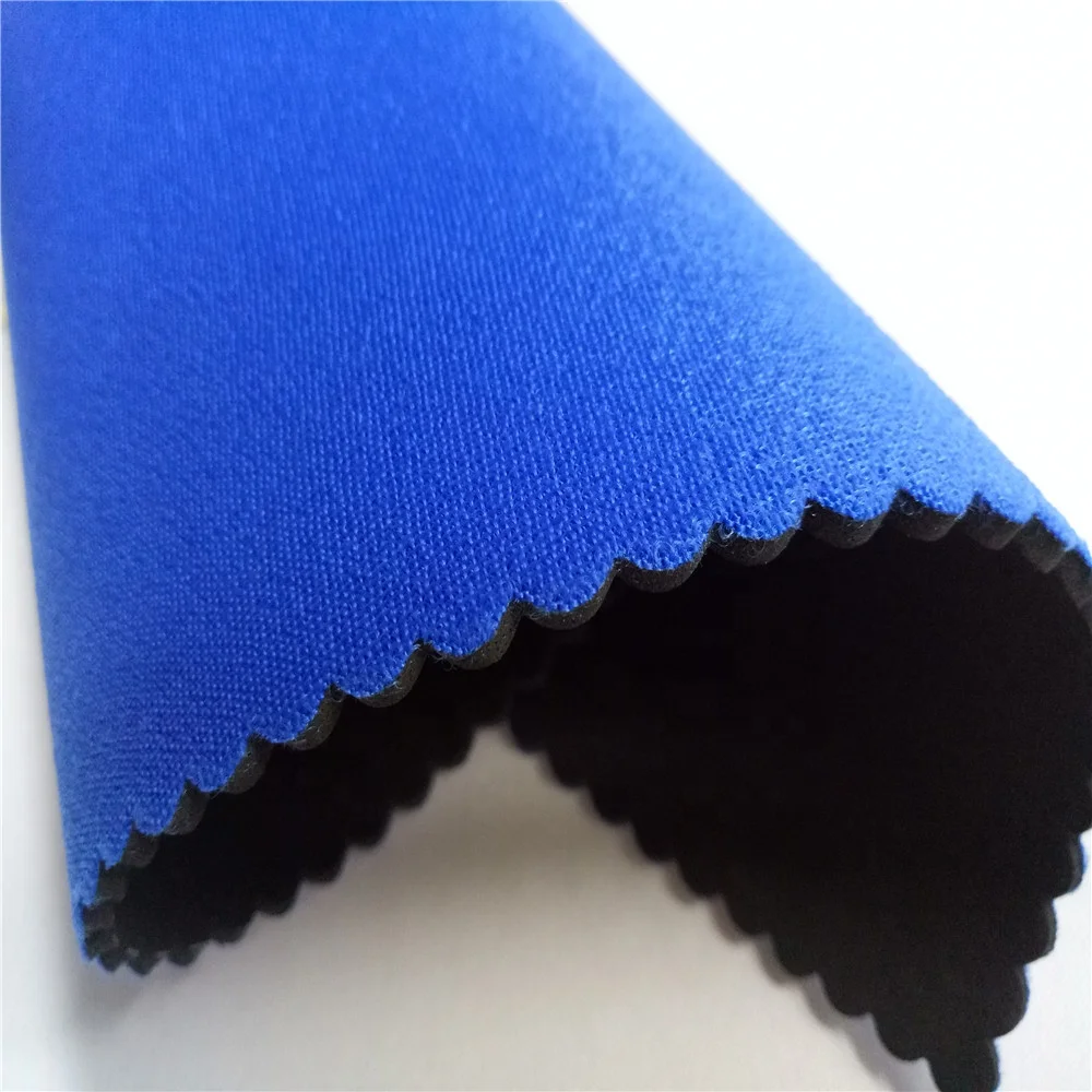Factory Direct 3mm SBR Laminate Blue Nylon Loop Material High Performance Rubber Sheet Fabric Terry Neoprene Fabric