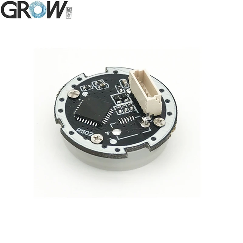 GROW R502-A Circular Ring RGB LED UART Interface Capacitive Access Control Scanner Module With 200 Capacity