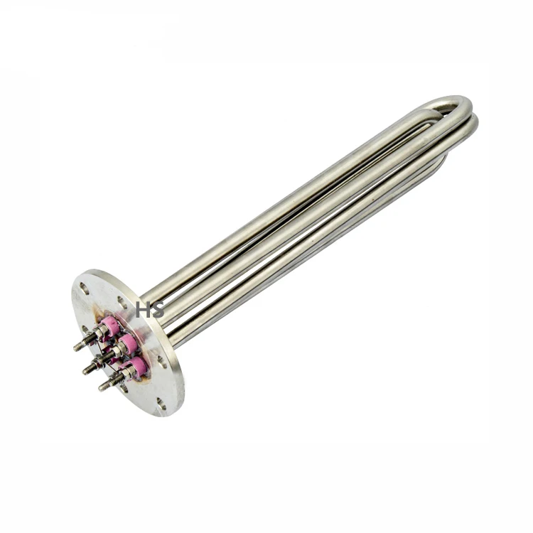 380V 6KW Stainless Steel Electric Water Tubular Heater Flange Immersion Heater Heating Element