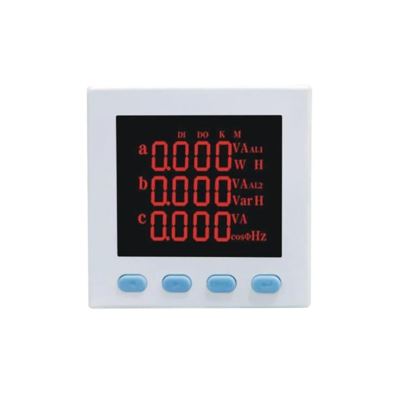 Network Monitor R485 three phase smart digital LCD voltmeter voltage ampere meter