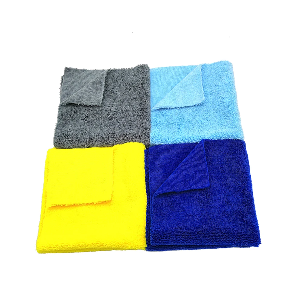 Premium Absorbent Long Short Pile Microfiber Towel Thick 400gsm Micro fiber Cleaning Cloth
