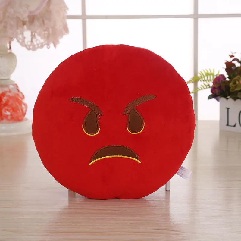 Creative and cute emojis plush toys pillow hand warmer cartoon plush toys sofa cushion decoration