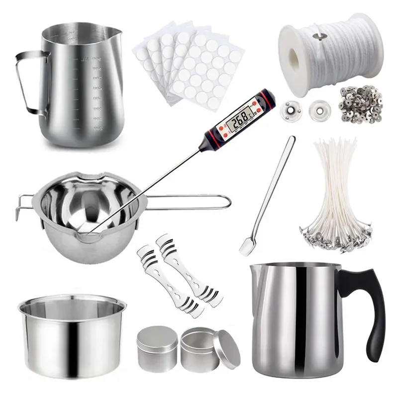 Candle Making Kit DIY Candles Craft Tools Pouring Pot Wax Material Aromatherapy Wicks