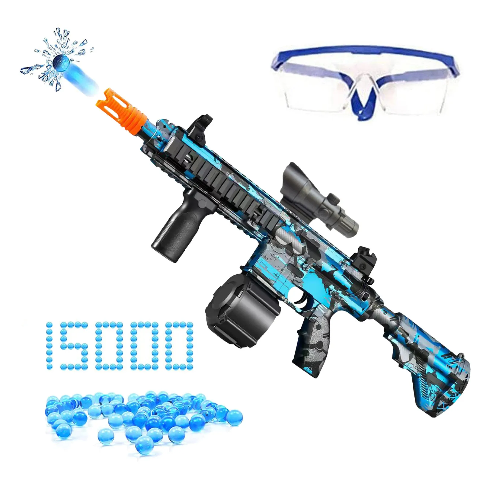 Новый M416 брызги пистолет 2-в-1 гель мяч Blaster с 15000 eco-friendly в воде, детские игрушки, игрушки для улицы