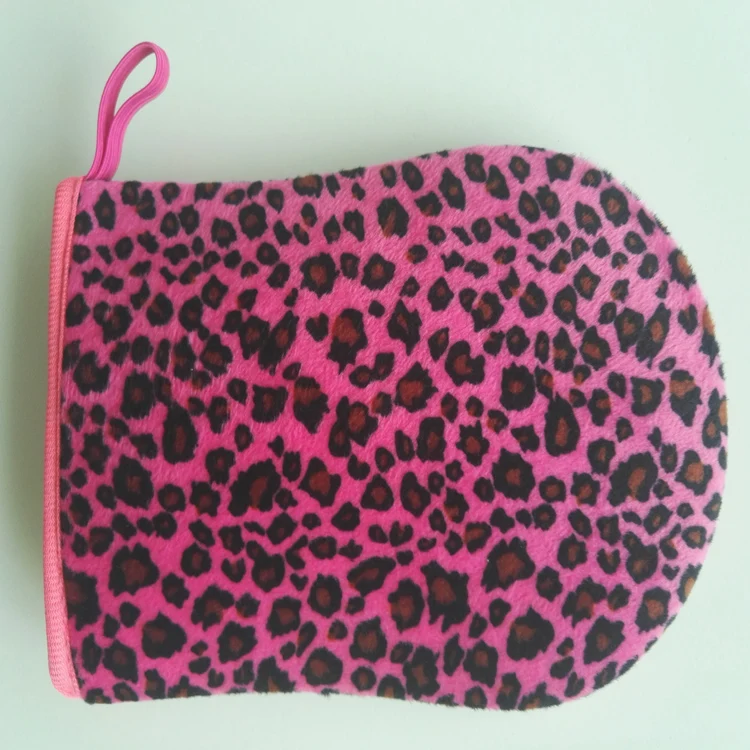 
Hot Sale Lotion Applicator Microfiber Velvet Custom Body Tanning Mitt 