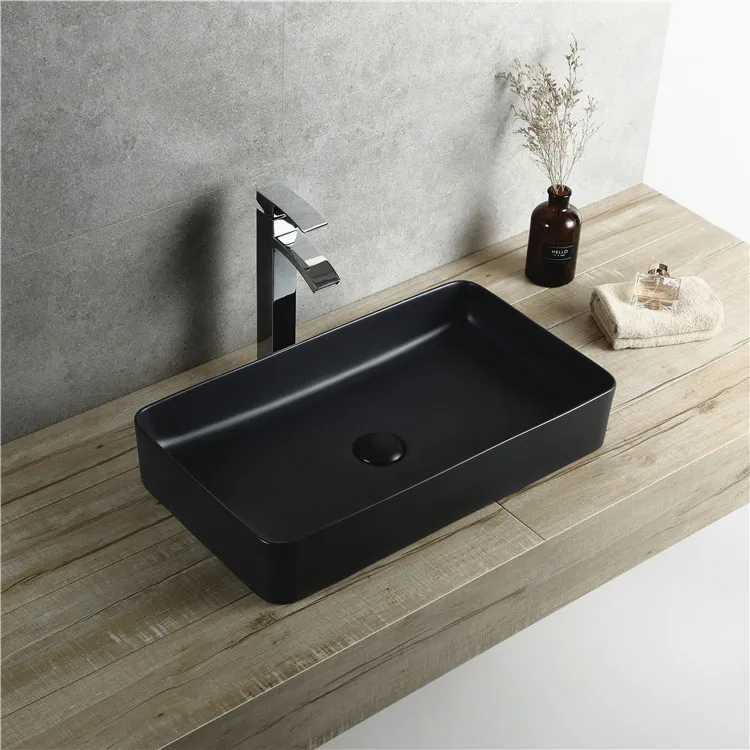 Умывальник ручной работы в итальянском стиле, прямоугольный керамический умывальник, раковина для ванной комнаты