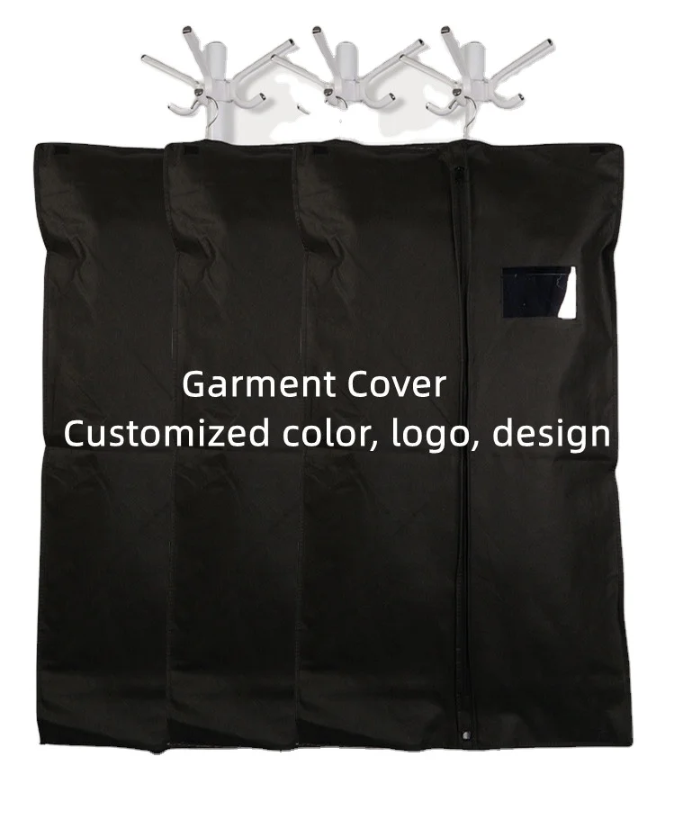 Vietnam factory RPET non woven eco-friendly foldable garment bag suit cover dustproof bag