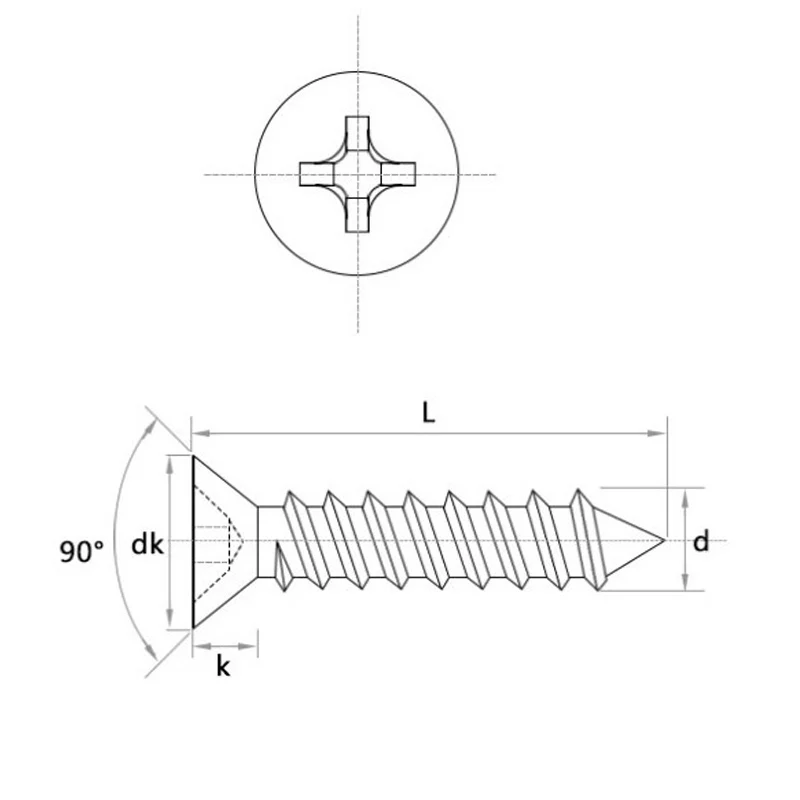 Heavy Duty 5x55mm Drywall Screws Yellow Zinc & Black Oxide Plated ISO Standard Industrial Use-Steel Stainless Steel Brass