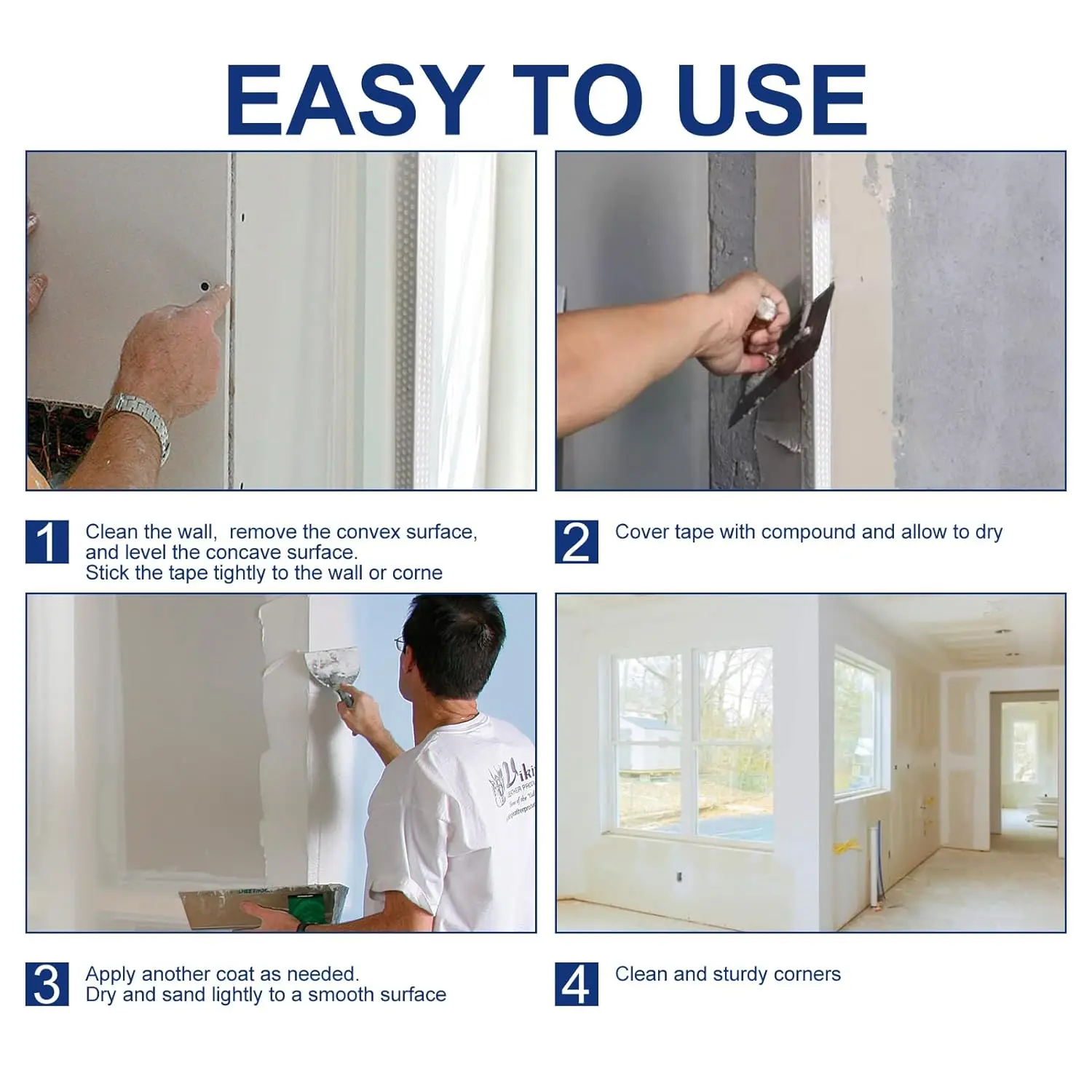 Self-adhesive PVC Corner Bead Tape 5
