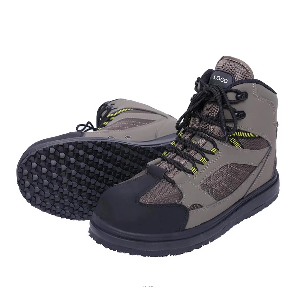 Outdoor Waterproof Fly Fishing Rubber Sole Anti-slip Wading Boots Waders Shoes Lightweight Fly Fishing Wading Boots