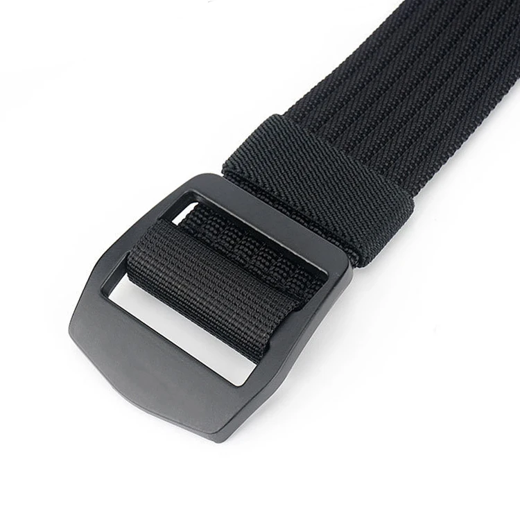 Men Women Metal Buckle Nylon Casual Belt Canvas Jeans  Belts Adjustable Tactical Belt