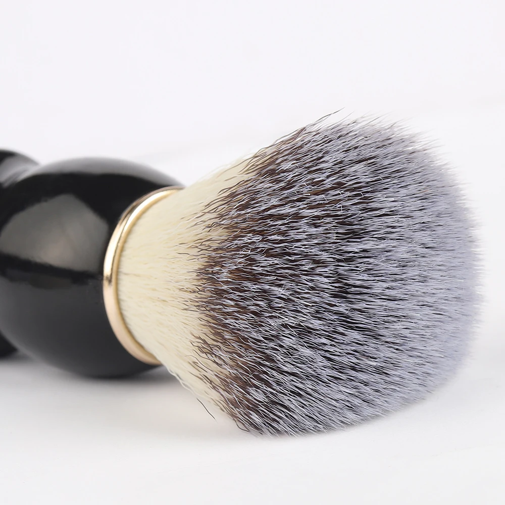 Custom Logo  Men Shaving Brush Synthetic Shave Tool with Hard Wood Handle Travel Shave Brush Shaving Paint Brush