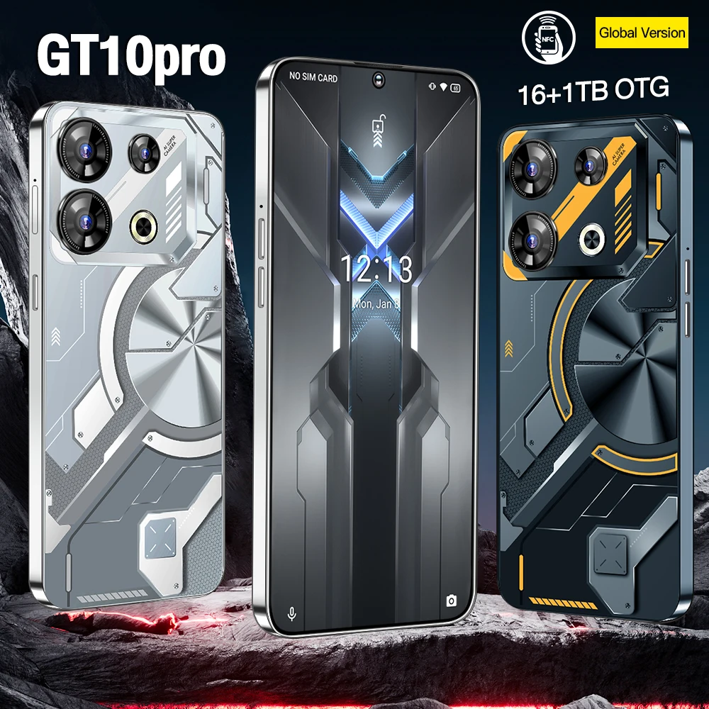 Новейший GT10 Pro 6 8-дюймовый смартфон на базе Android 128GB RAM ROM 4G LTE разблокированный мобильный телефон