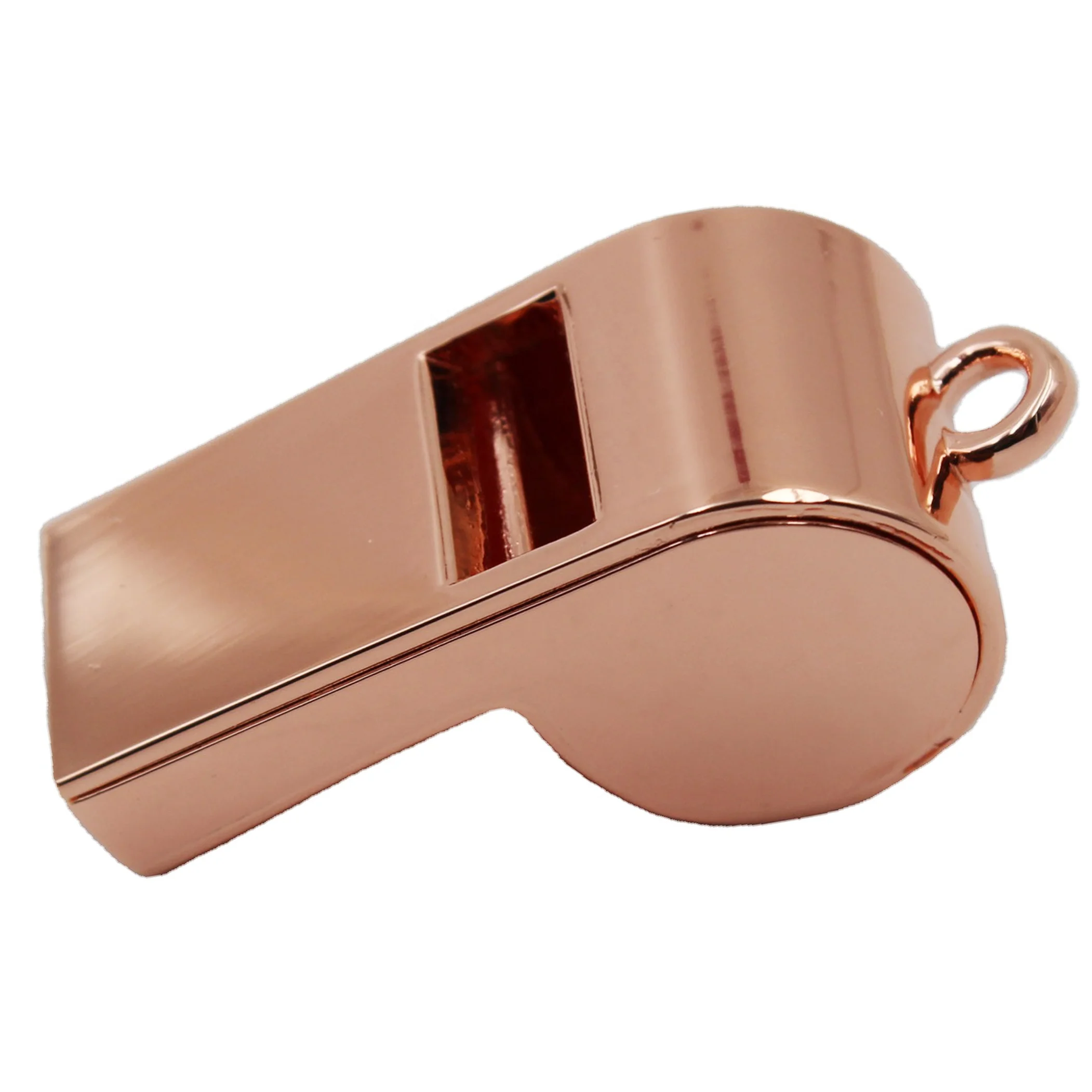 Custom Luxury Rose Gold Color Blank No Logo Metal Whistle