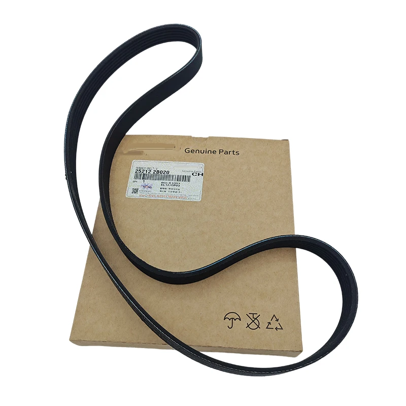 Manufacturer Wholesale High Quality Original Cooling water pump and generator V-belt 25212-2B020 252122B020 for hyundai kia