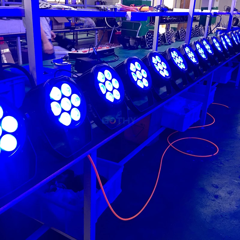 Waterproof LED Par mini 7x12W RGBW Light Outdoor IP65 effect 7pcs rgbw 4-in-1 par led light for stage