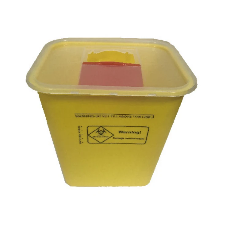 8L Sharps Container Sharp Box Medical Waste Container With Insert Cover Type