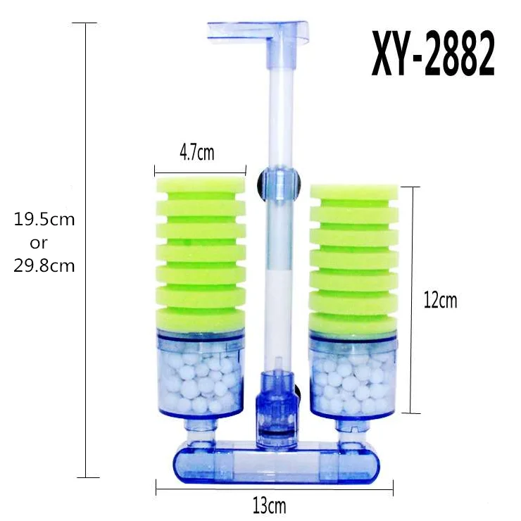 Xinyou Water Fairy Fish Tank Mini Toilet Absorber Small Filter Anti-gas Lift Pneumatic Oxygenation Sponge Filter For Aquarium